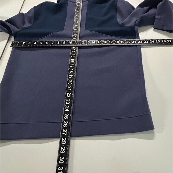 Under Armour Golf Pullover Mens Large Purple Blue Loose Fit 1/4 Zip Sweatshirt - Picture 6 of 11